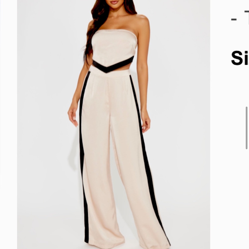 NEW *Bold Steps Satin 2 Piece Pant Set - Taupe*